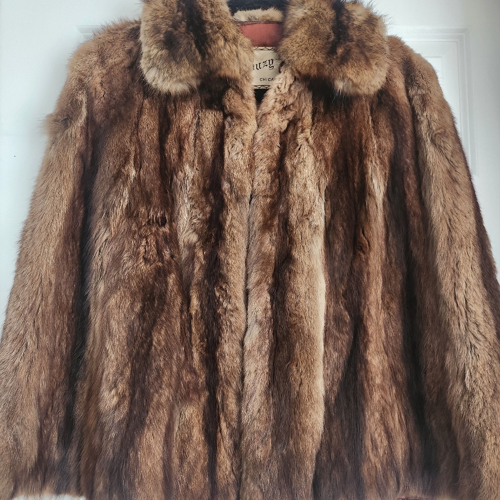 Fox real fur cape